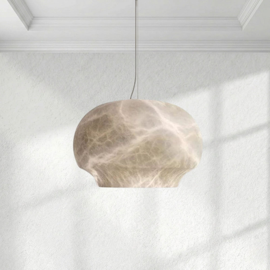 Alabaster Celine Pendant 9.5" D 10.2" D