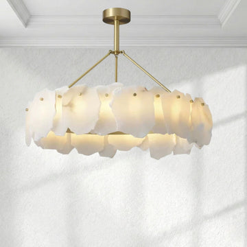 August marble Modern Snowflake chandelier