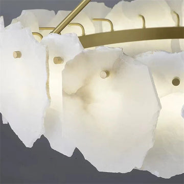 August Modern marble Round chandelier