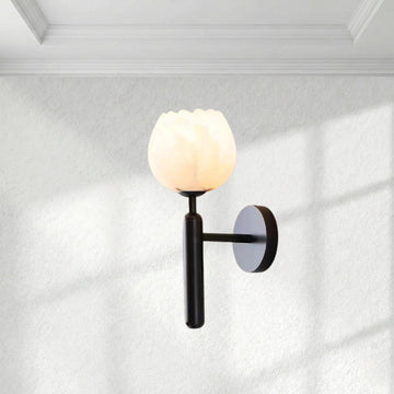Arhownest Alabaster Tulip Wall Sconce