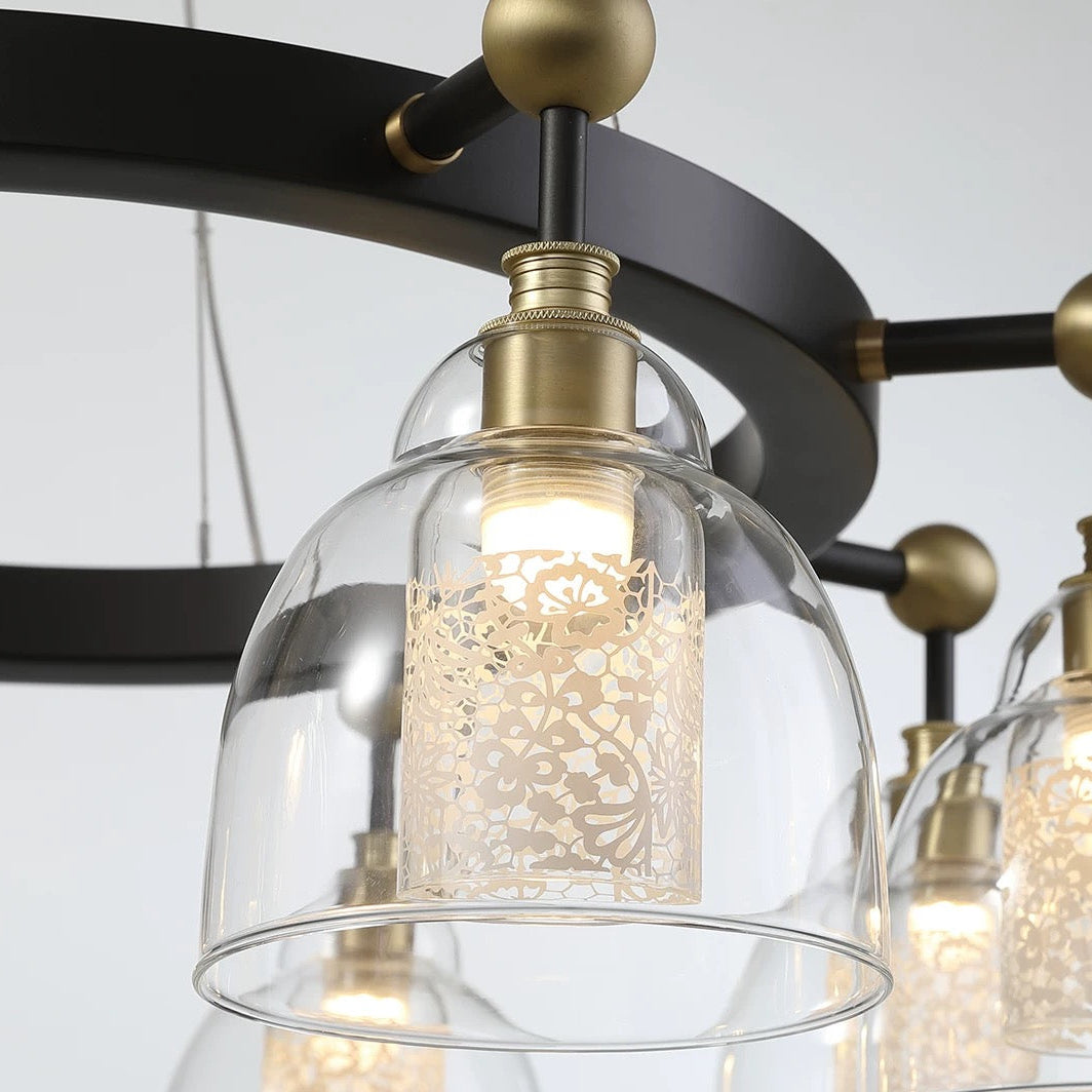 Artisan Flora Ring Glass Chandelier