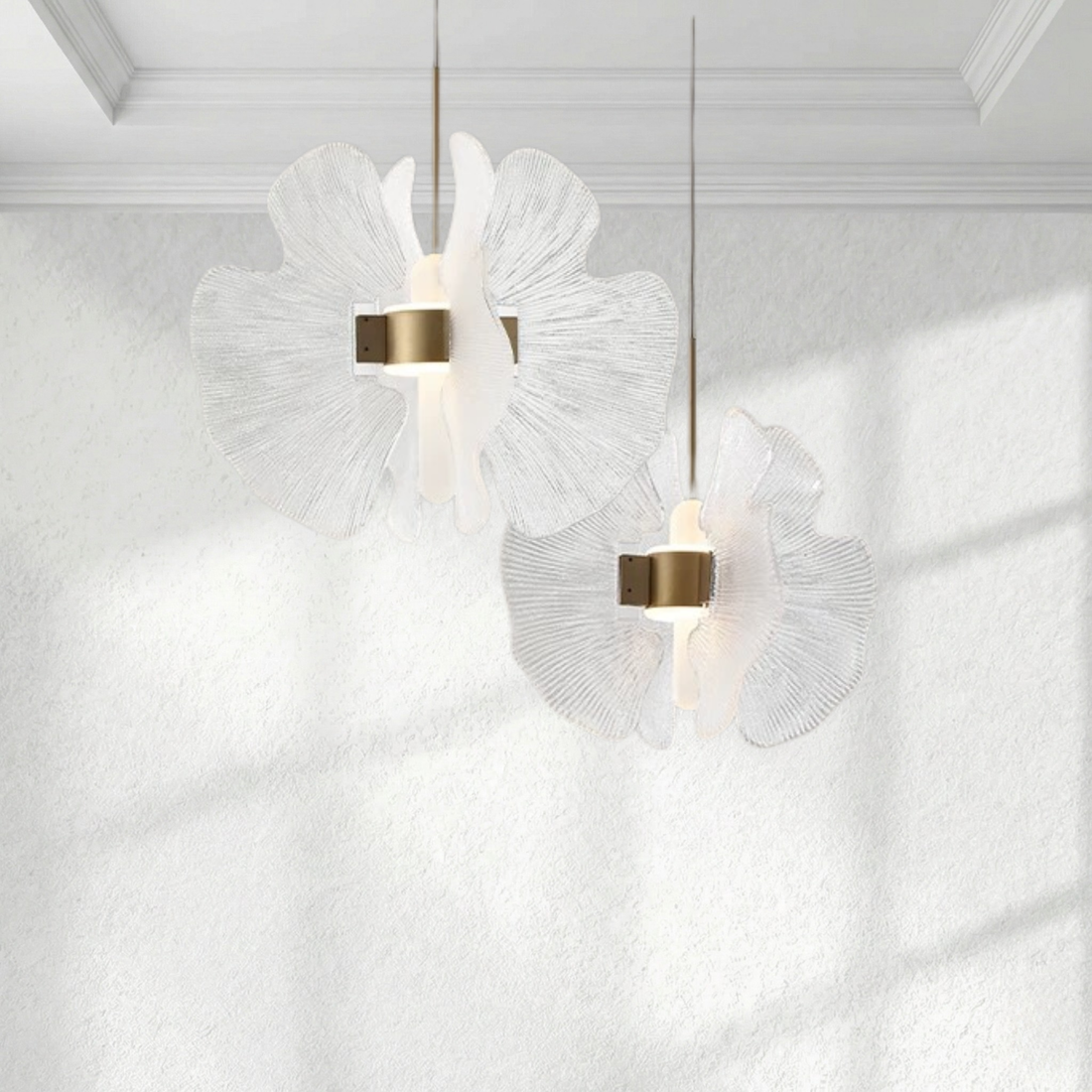 Ginkgo Ethereal Glass Pendant Light