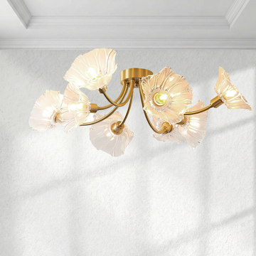 Flower Glass Ceiling Lamp