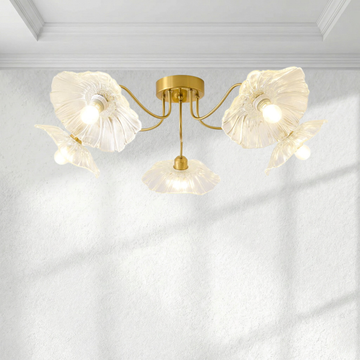 Lotus Glass Ceiling Lamp