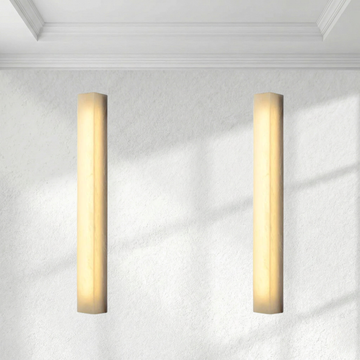 Alabaster Rectangular Wall Sconce