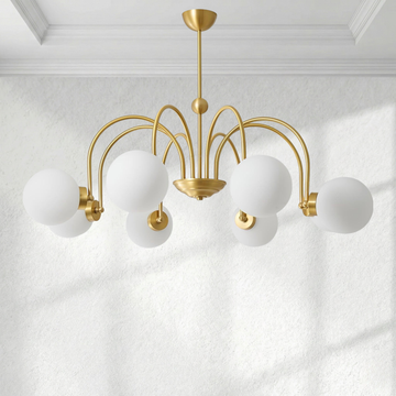 Nola Brass Chandelier with 3/6/8 heads