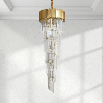 Elian Gillani 2-Story Crystal Chandelier