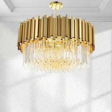Elian Round Crystal Chandelier