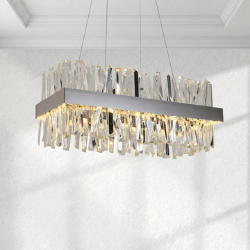 Arsenio Rectangular Crystal Chandelier