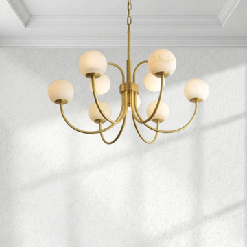 Alabaster Vintage Chandelier