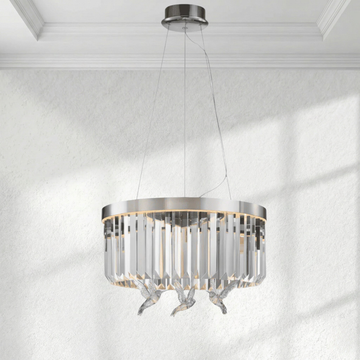 Seraphina Hummingbird Nickel LED Chandelier