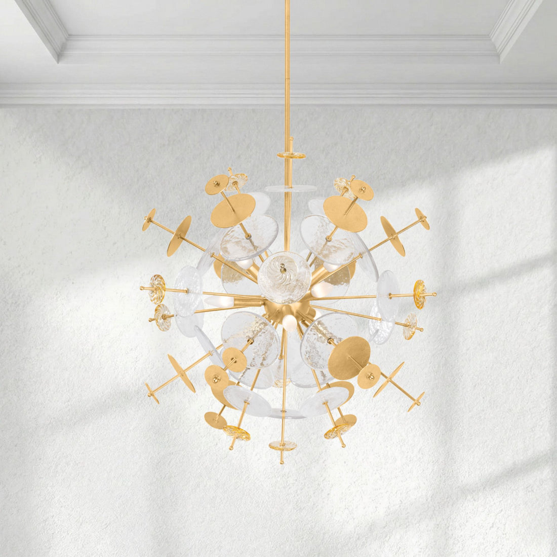 Gleason Clear Functional Design Chandelier