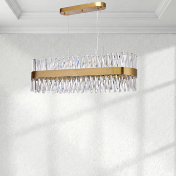 Arsenio Oval Crystal Chandelier