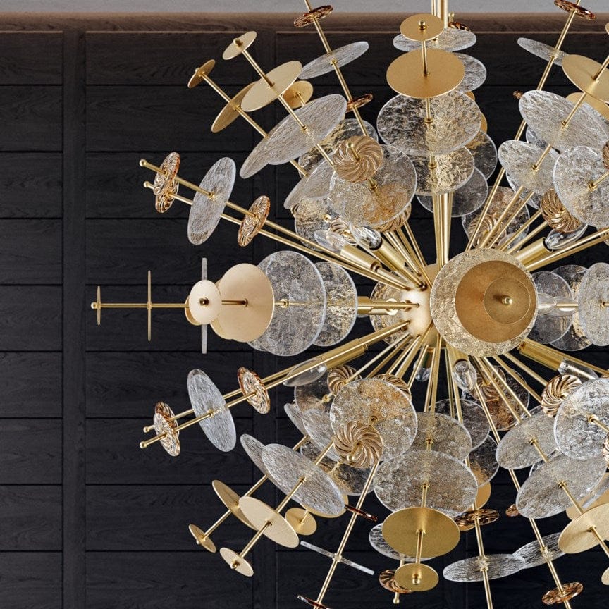 Gleason Clear Functional Design Chandelier